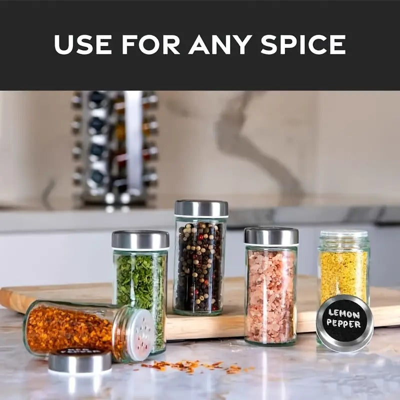 Stainless Steel Spice Rack Set ( 16 Pcs )